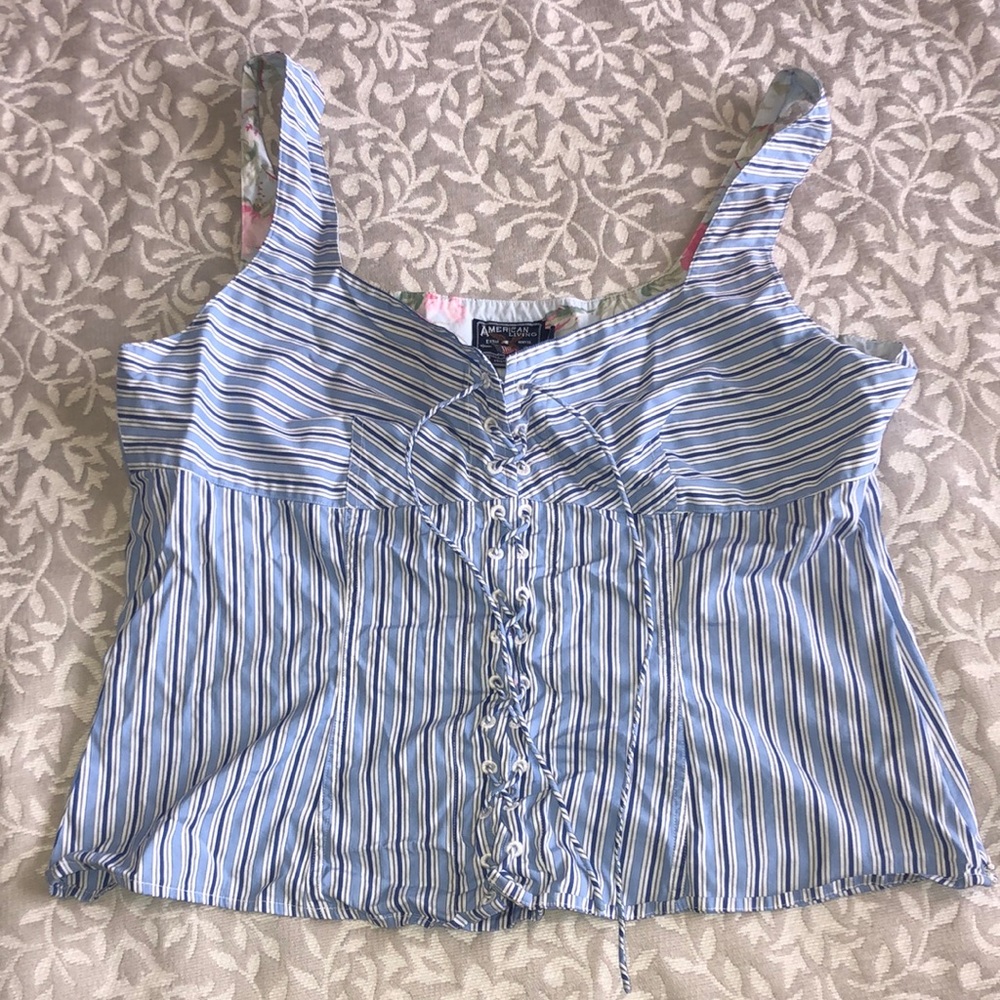 Blue Blouse Tank